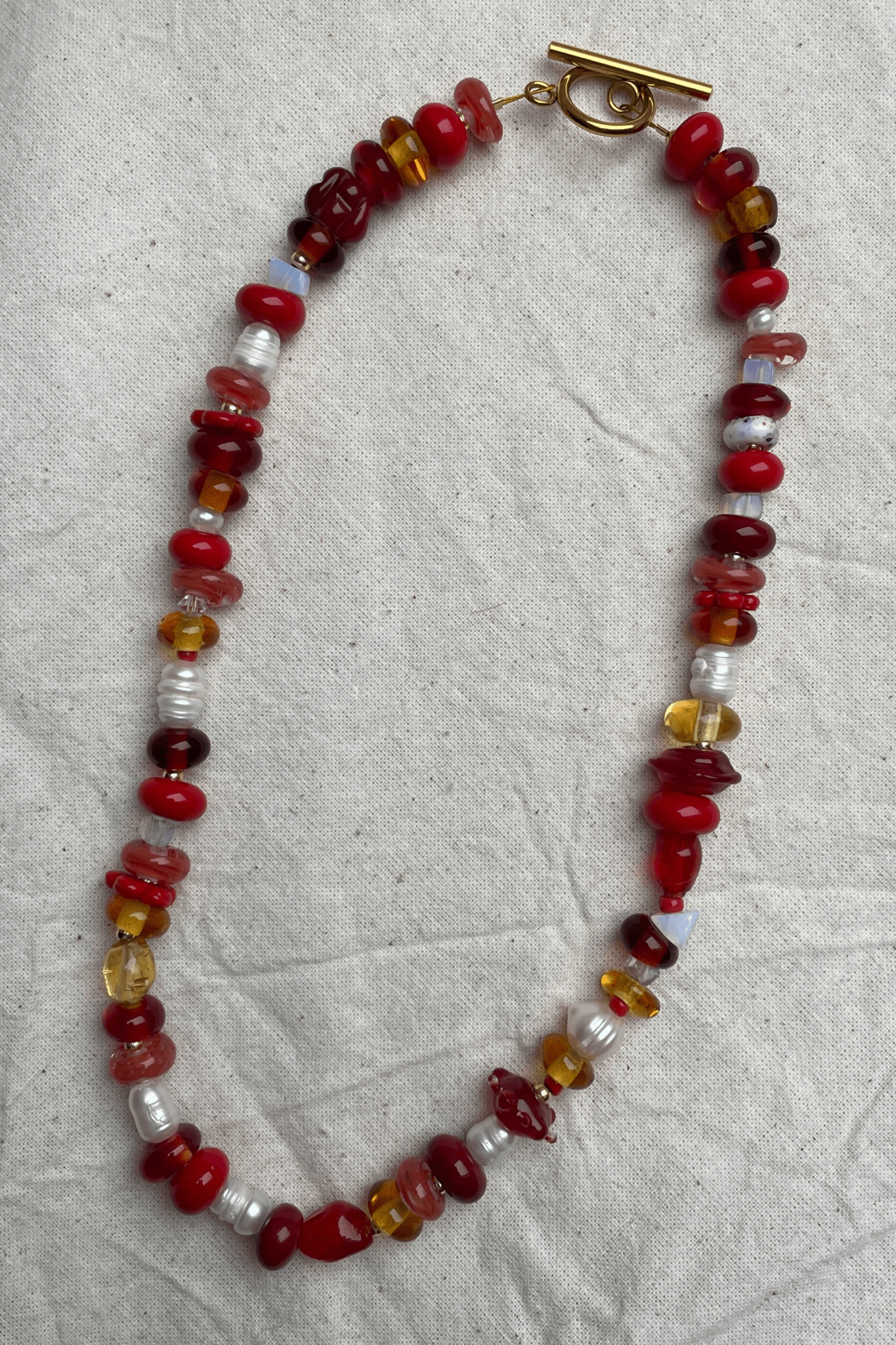 Selma - Glass Bead Necklace - Easthope Studio - Murano Glass