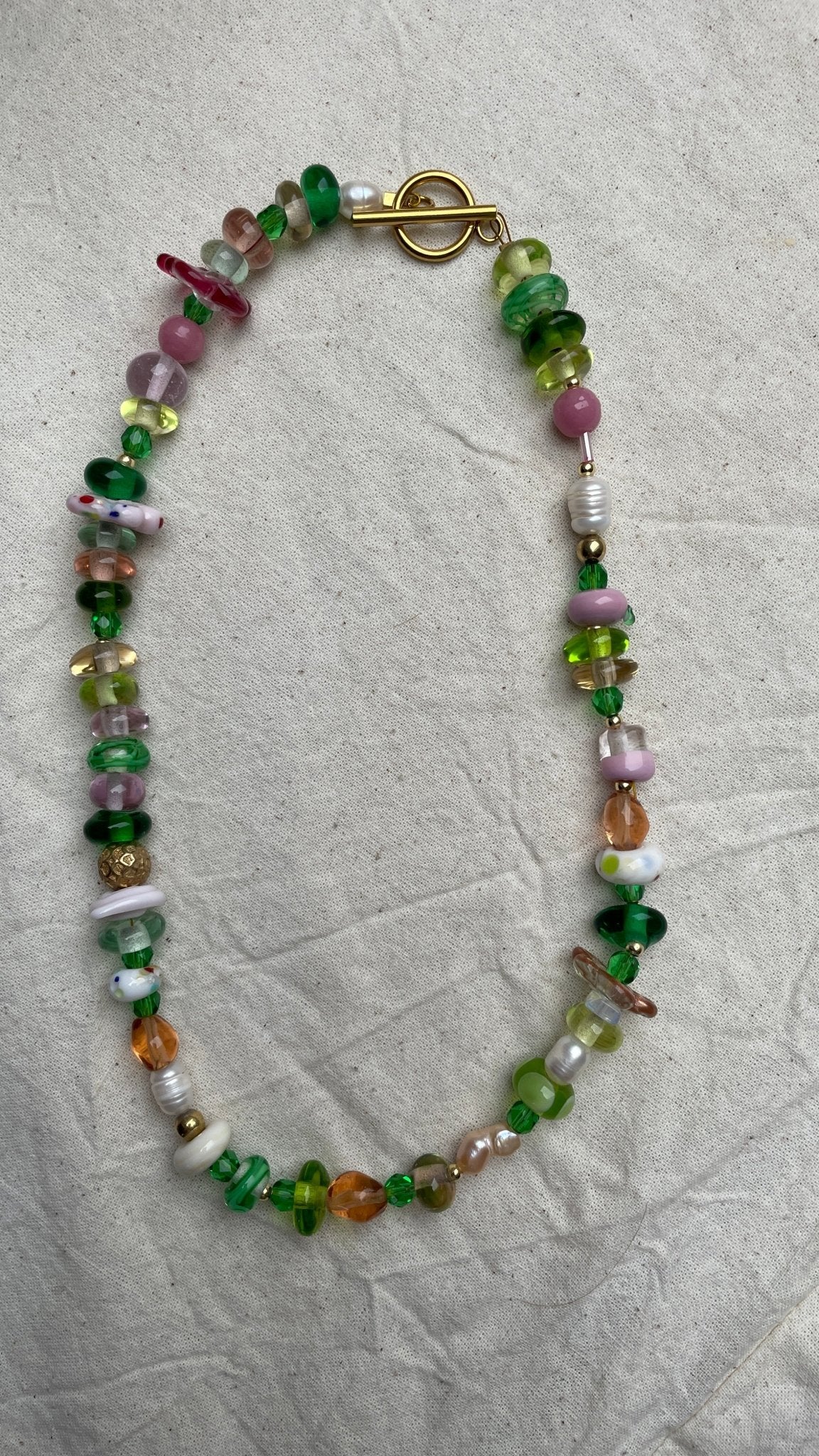 Selma - Glass Bead Necklace - Easthope Studio - Murano Glass