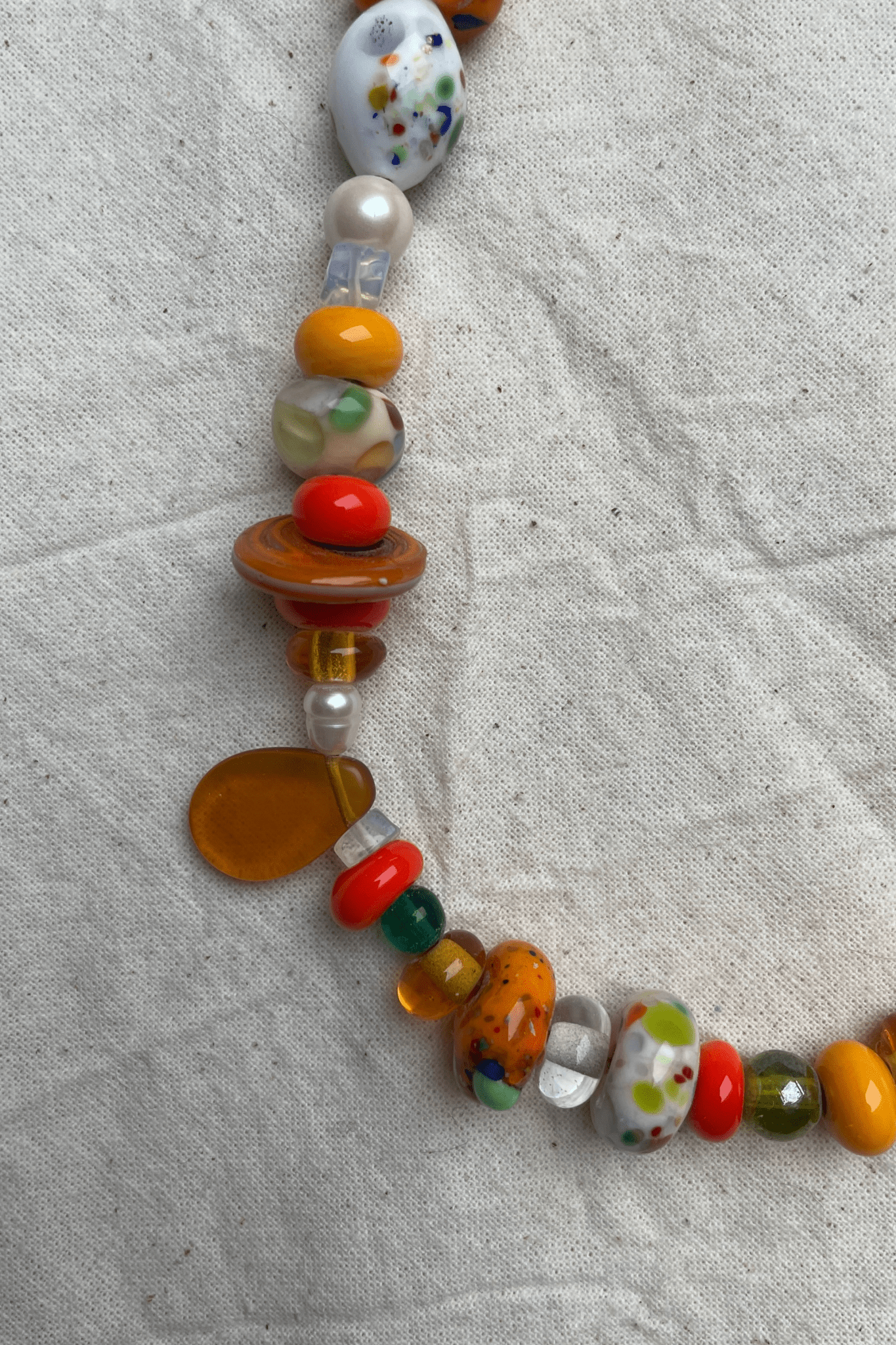 Selma - Glass Bead Necklace - Easthope Studio - Murano Glass
