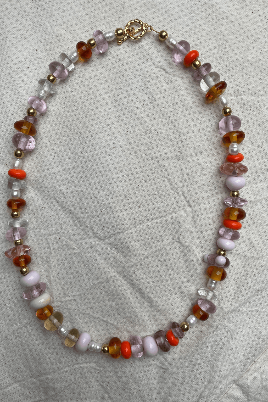Selma - Glass Bead Necklace - Easthope Studio - Murano Glass