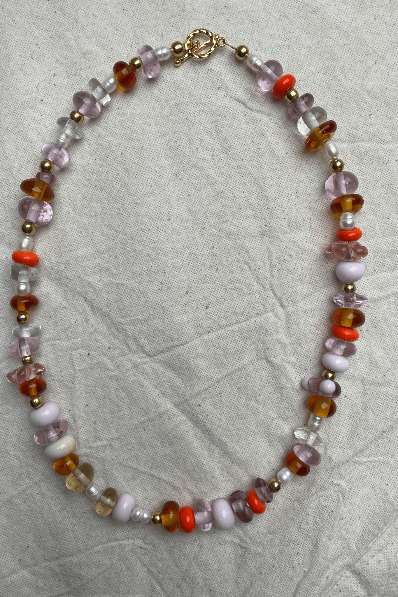 Selma - Glass Bead Necklace - Easthope Studio - Murano Glass