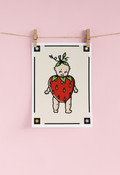 Strawberry Kewpie Print A5 - Easthope Studio - 