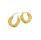 The Evie - Textured Gold Earring - Easthope Studio - Everyday Gold Hoops