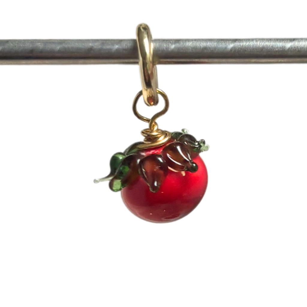 Tomato - Murano Glass Food Charm - Easthope Studio - 