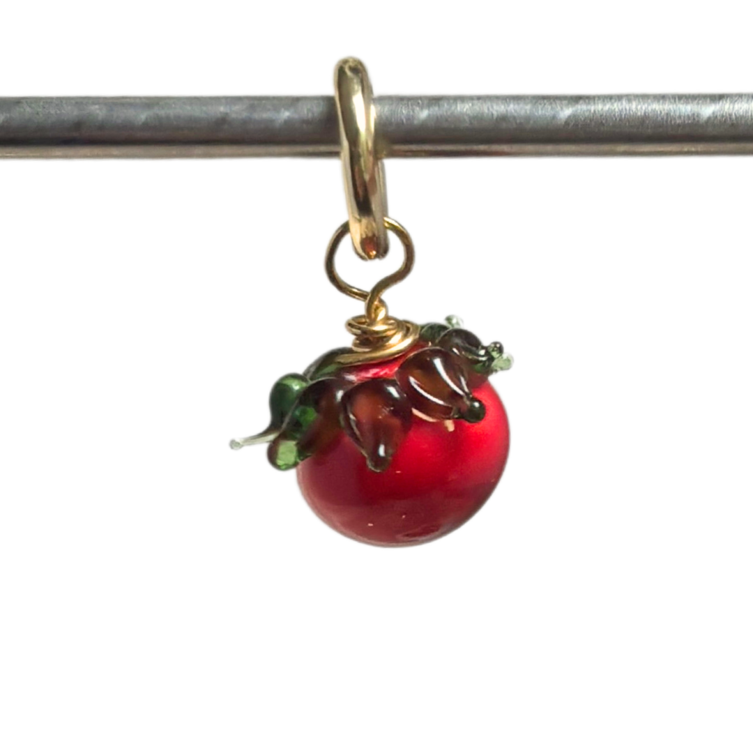 Tomato - Murano Glass Food Charm - Easthope Studio - 