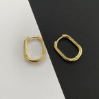 Large Oval Gold Hoop Earrings - Easthope Studio - Everyday Gold Hoops