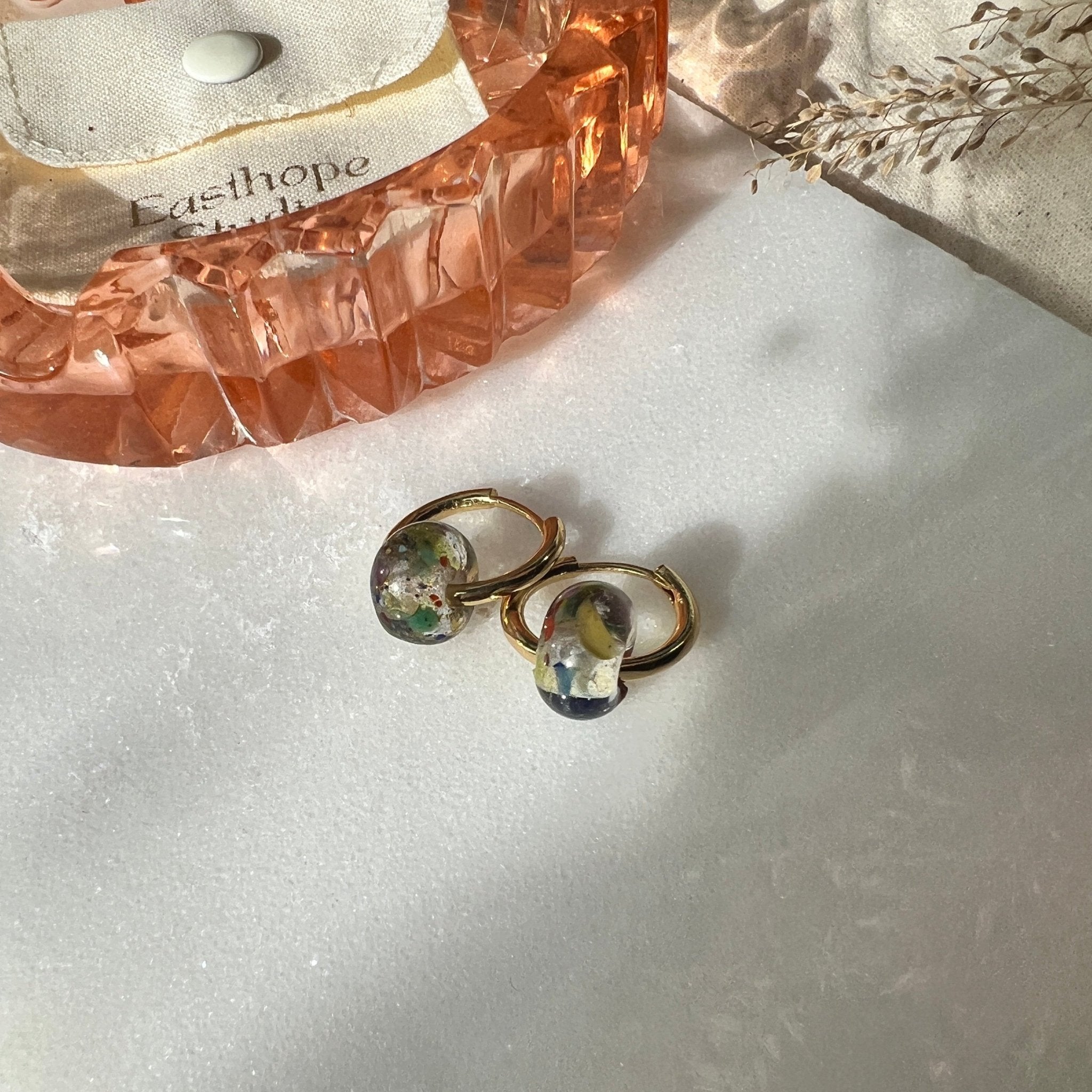 Minimal Waste Clear Hoops - Easthope Studio - Murano Glass