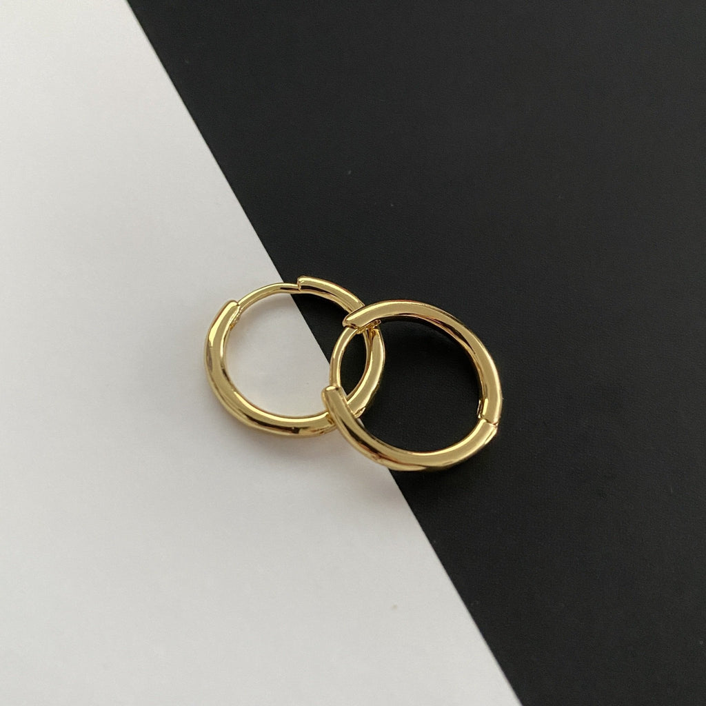 Smaller Everyday Hoops - Easthope Studio - Everyday Gold Hoops