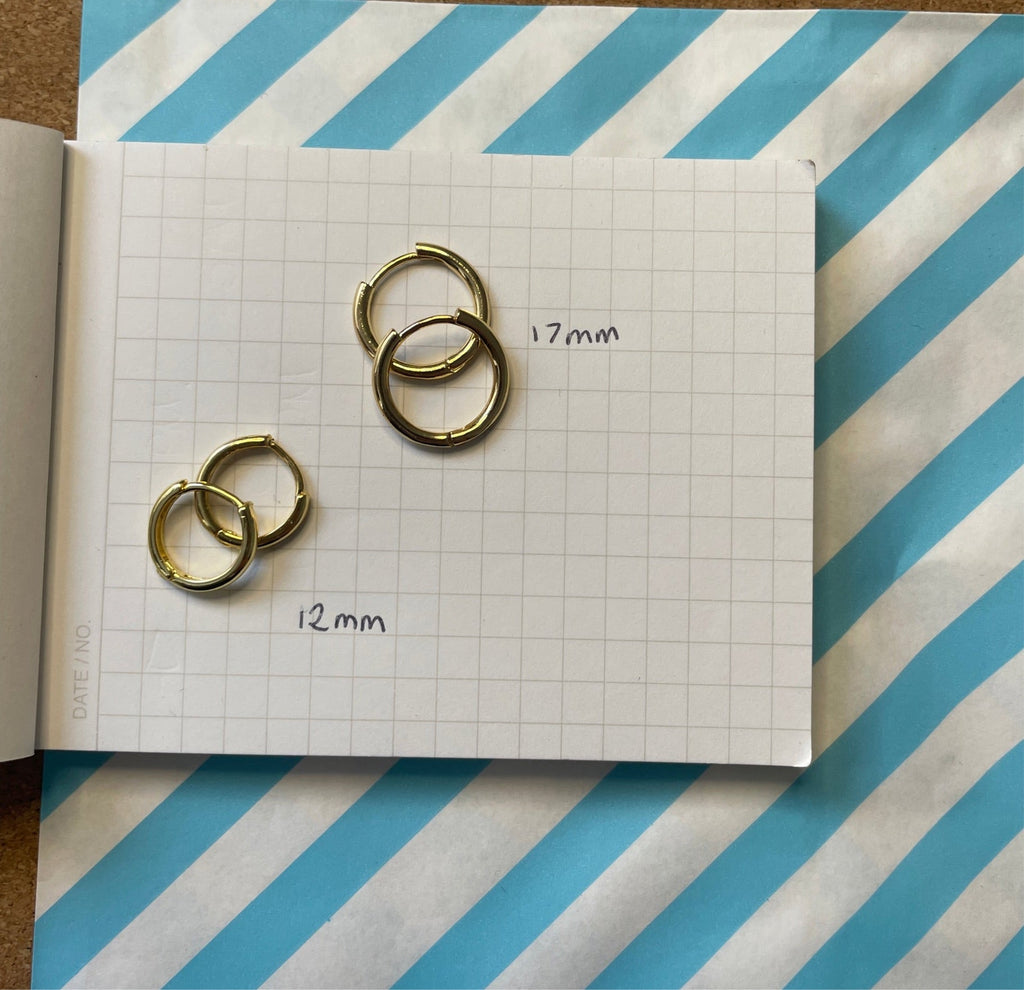 Smaller Everyday Hoops - Easthope Studio - Everyday Gold Hoops