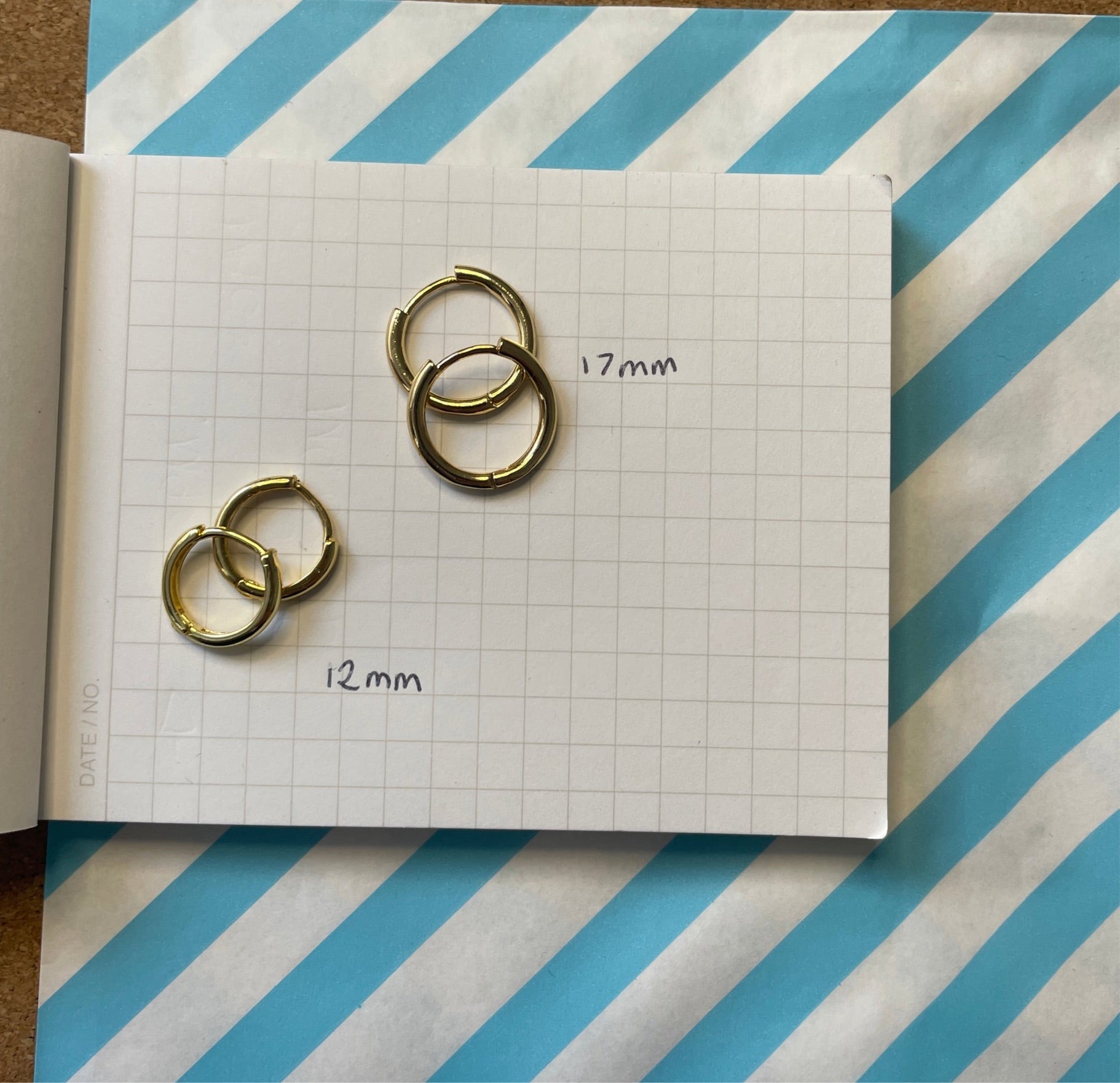 Smaller Everyday Hoops - Easthope Studio - Everyday Gold Hoops